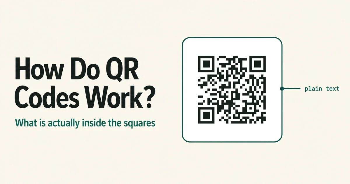 How Do QR Codes Work? What Is Actually Inside the Squares